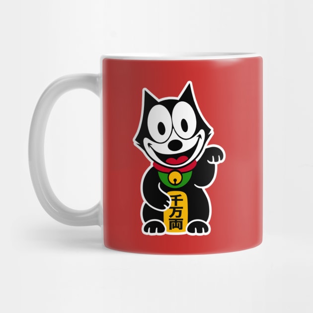 FELIX THE CAT - Japanese lucky cat by ROBZILLA